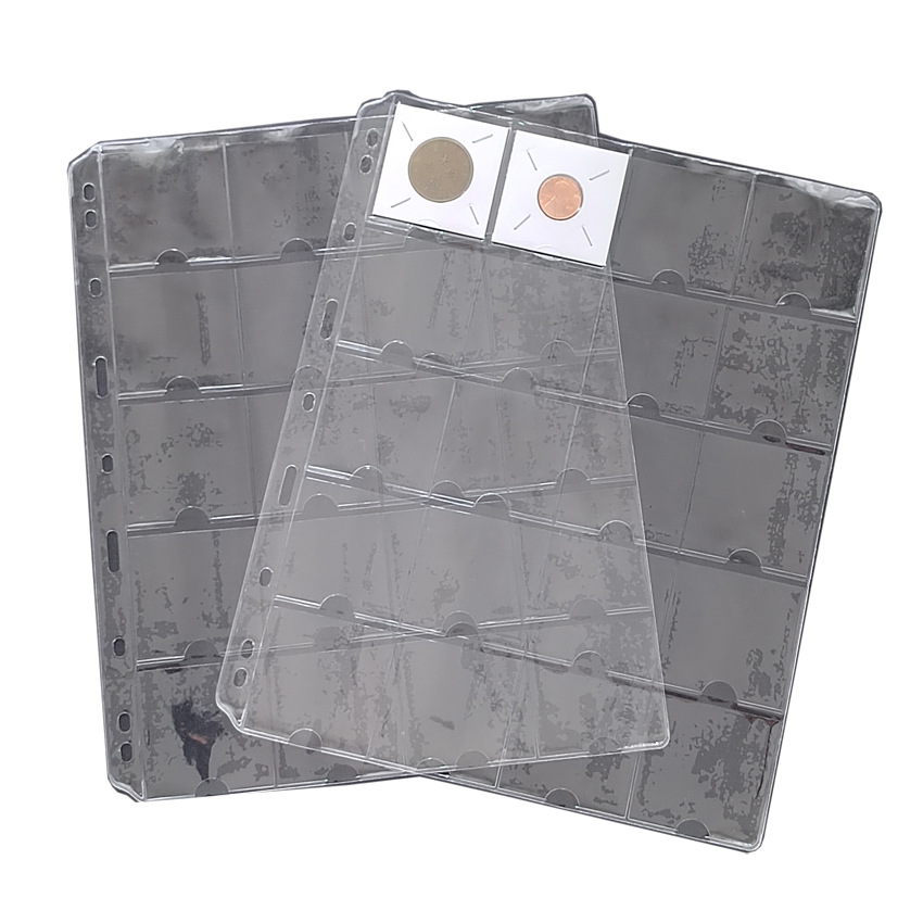 Paper clip-type 20-grid matching loose-leaf 200-volume Universal Coin Collection 9-hole 20-grid paper clip loose-leaf