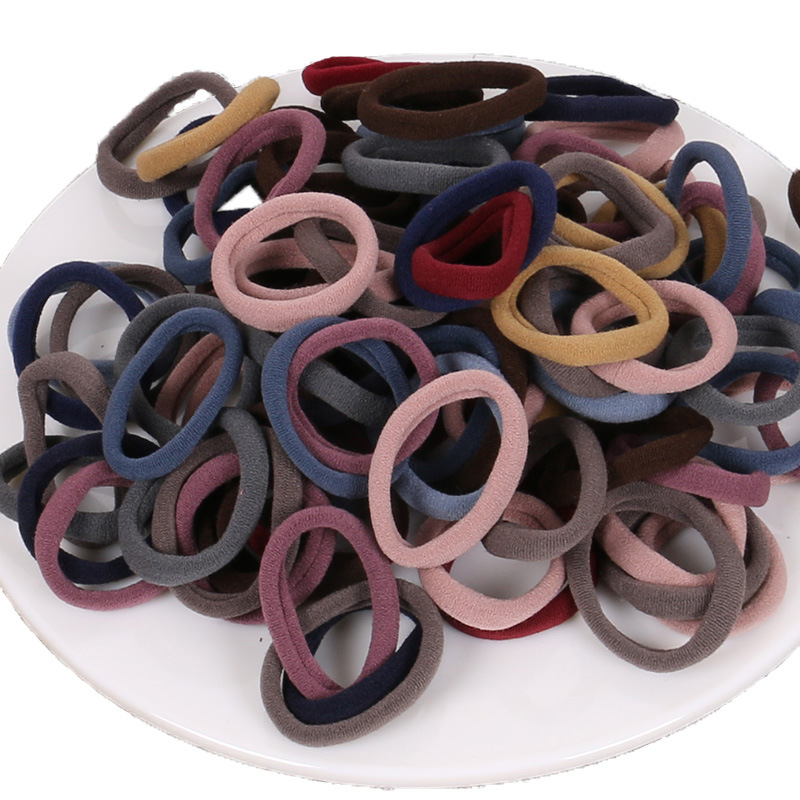 Adult rubber band female hair rope high elastic hair ring does not hurt the hair ponytail hair rope seamless factory wholesale