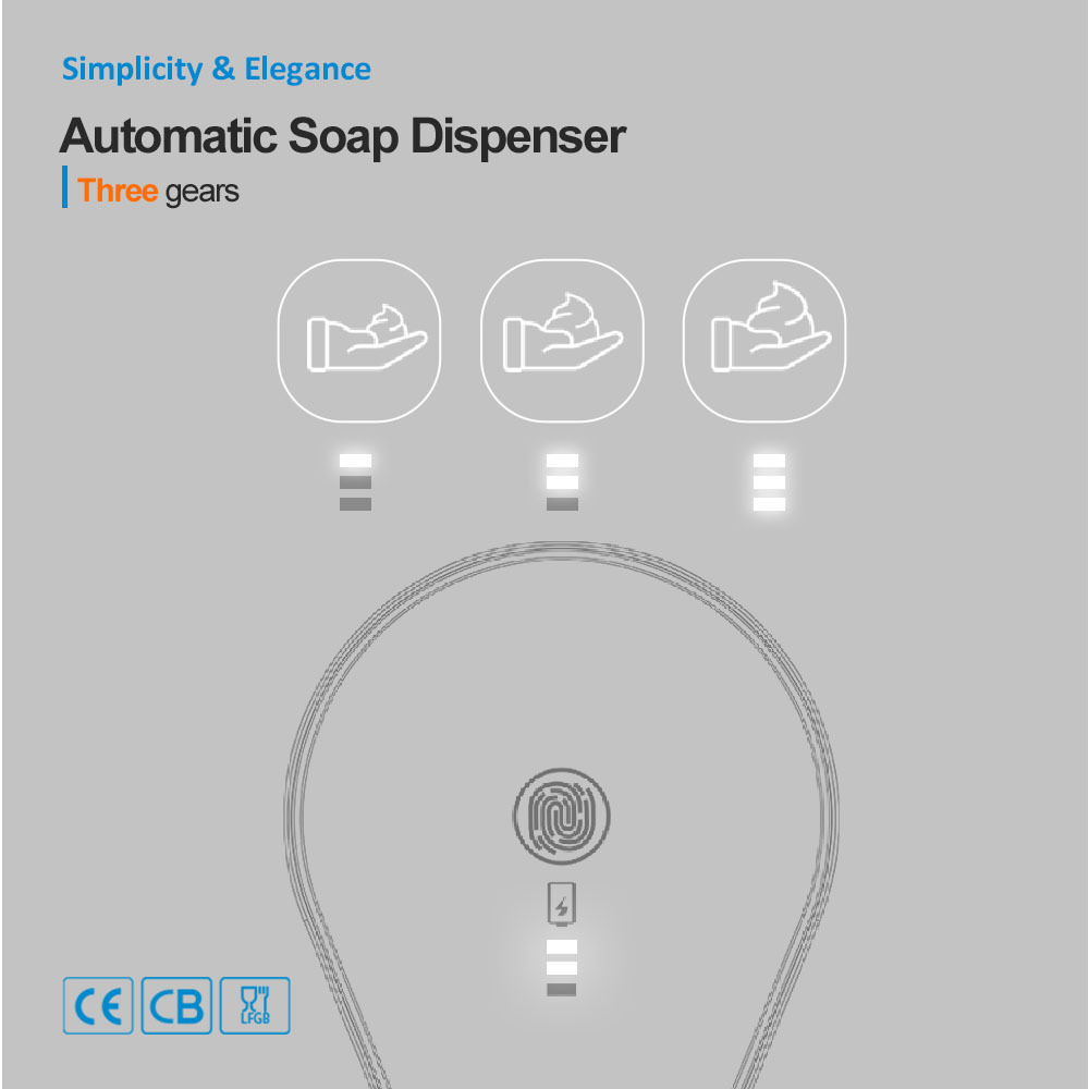 Automatic Induction Foam Hand Sanitizer Electric Foaming Mobile Phone Soap Dispenser