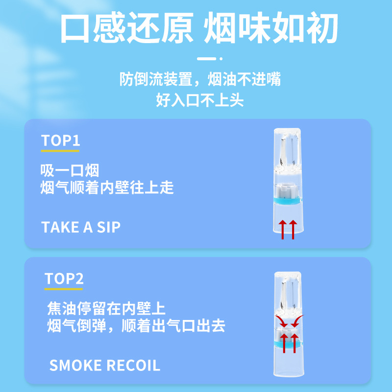 Shenjue cigarette holder filter disposable cigarette filter disposable filter cigarette holder 100 men and women thickness