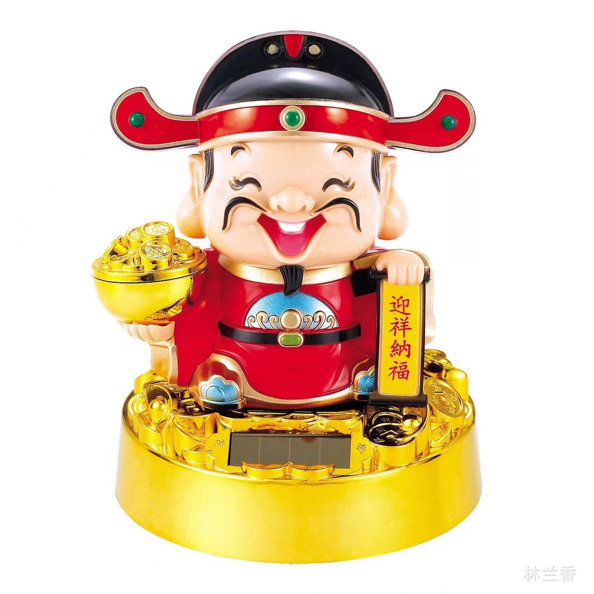 Оптовая солнечная энергия пятисторонний бог богатства кидает деньги бог богатства подарки на открытие ежегодные подарки украшения автомобиля
