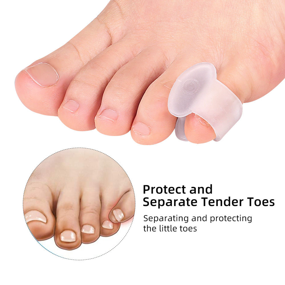Little Toe Valgus Orthosis, Overlapping Toe Separator, Tail Toe Clip, Toe Protector, Anti-Wear Toe Cover