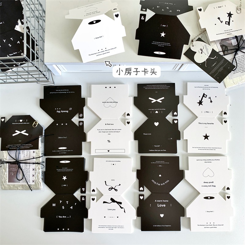 Оригинальная маленькая карточка 7 см, упаковка для подарков, декор