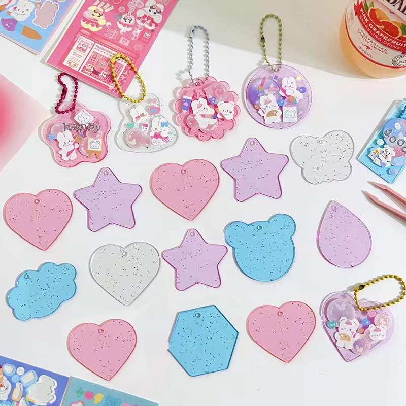 Оптовая продажа прозрачных плит с жидким песком, креативные детские карты