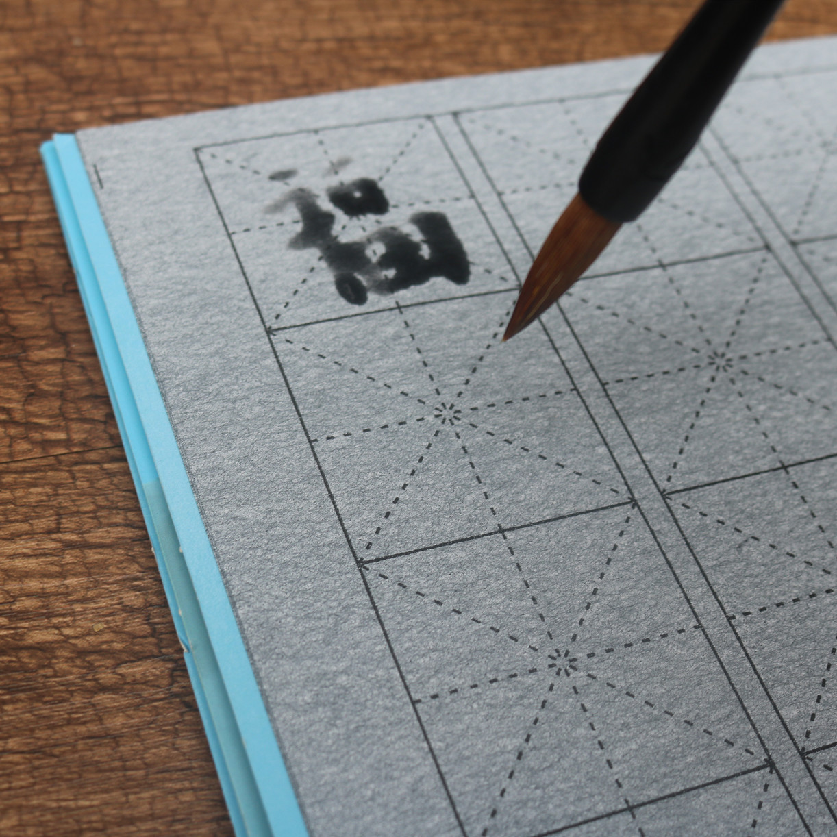 Wholesale Imitation Xuanmi Grids Water Writing Cloth Book Student Beginner Calligraphy Practice Brush Copybook Clear Water Ink Display