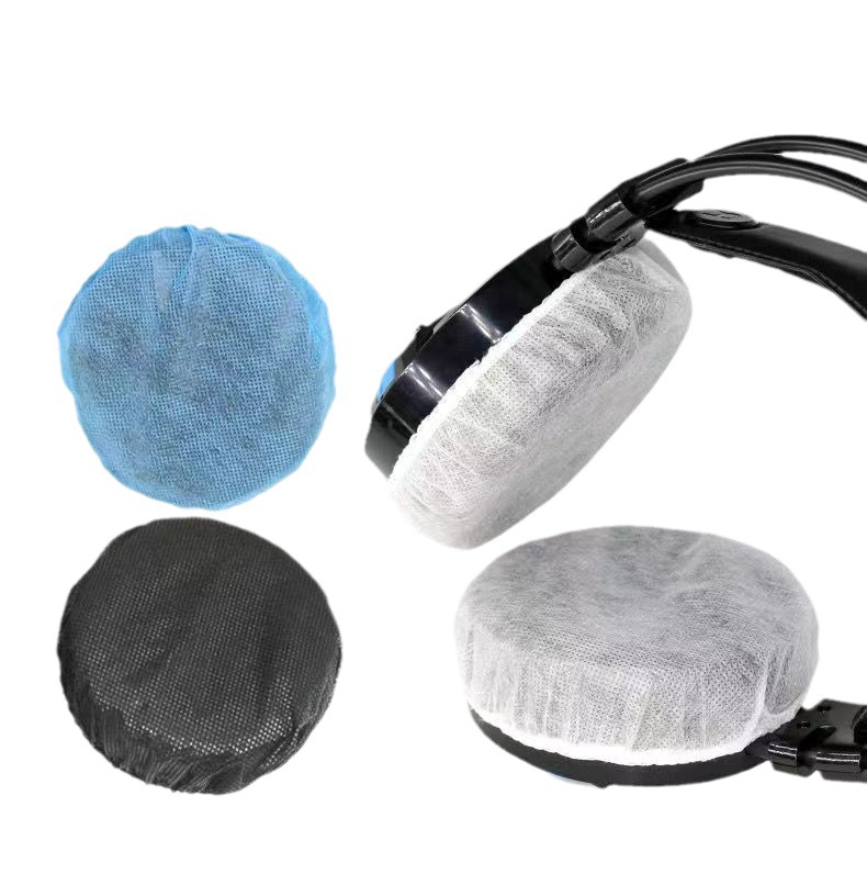 E-sports Internet Cafe Disposable Earphone Cover Non-woven Earphone Cover Headset Earphone Cover Dust-proof and Sweat-proof Earphone Cover