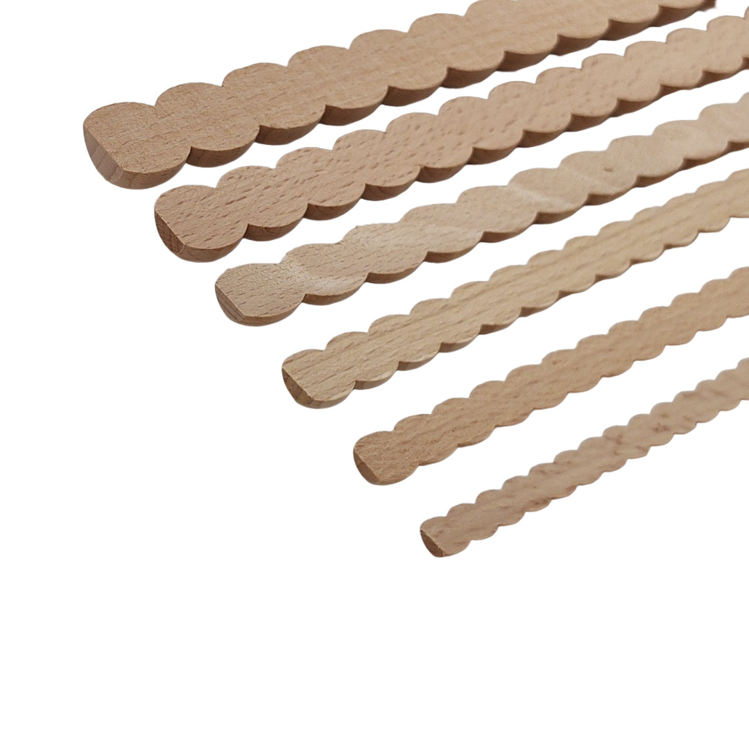 Amazon Solid Wood Carved Line DIY Photo Frame Background Decorative Line Pearl Line Pressed Edge Strip Waist Line Custom Beech Wood