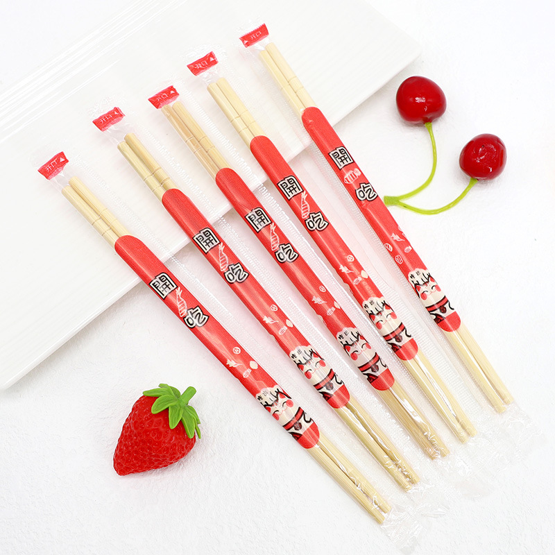 Disposable Chopsticks, Large Batch, Individually Packaged, Commercial Takeout Packaged, Small Round Chopsticks, Hygienic and Convenient Chopsticks, Panda Chopsticks