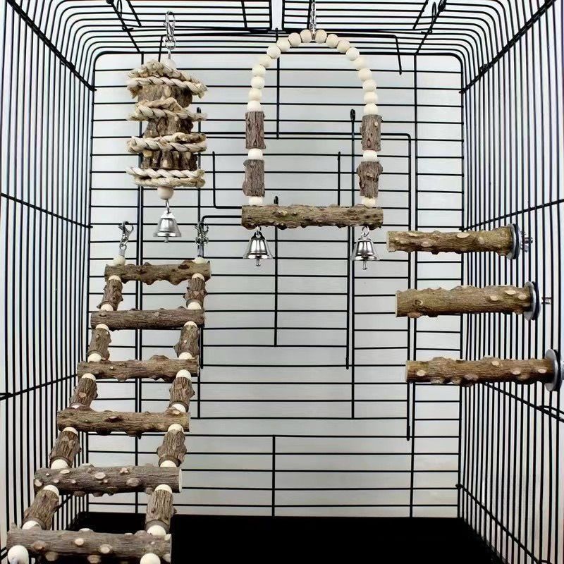 Игрушка для хомяков и попугаев из дерева перца, подвесной мост, качели для шиншилл, гамак, лазание для мелких домашних животных, золотой хомяк