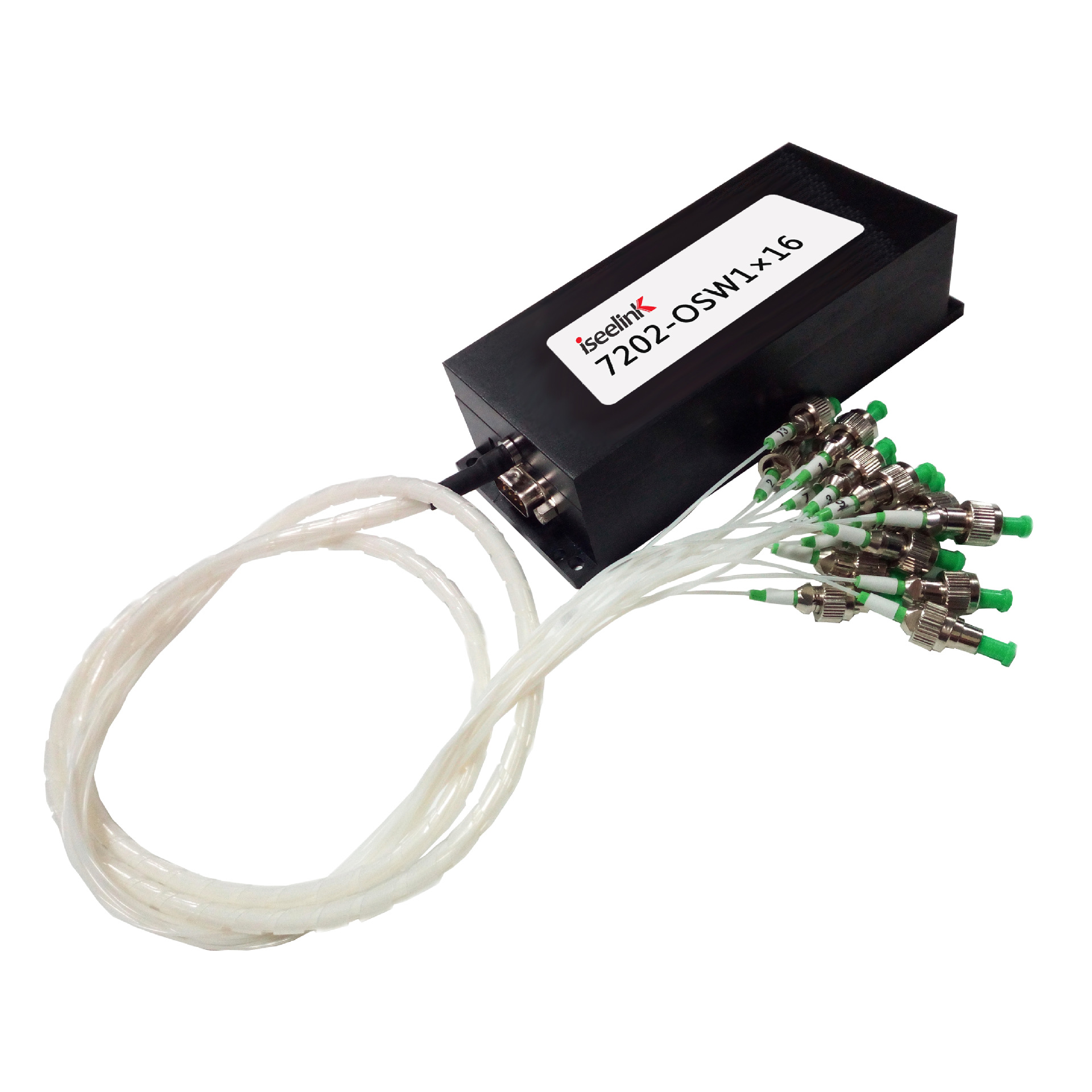 1×16 Motorized Multi-Channel Optical Switch Mechanical High-Precision Single Multi-Mode Non-Locking 1310/1550/850Nm