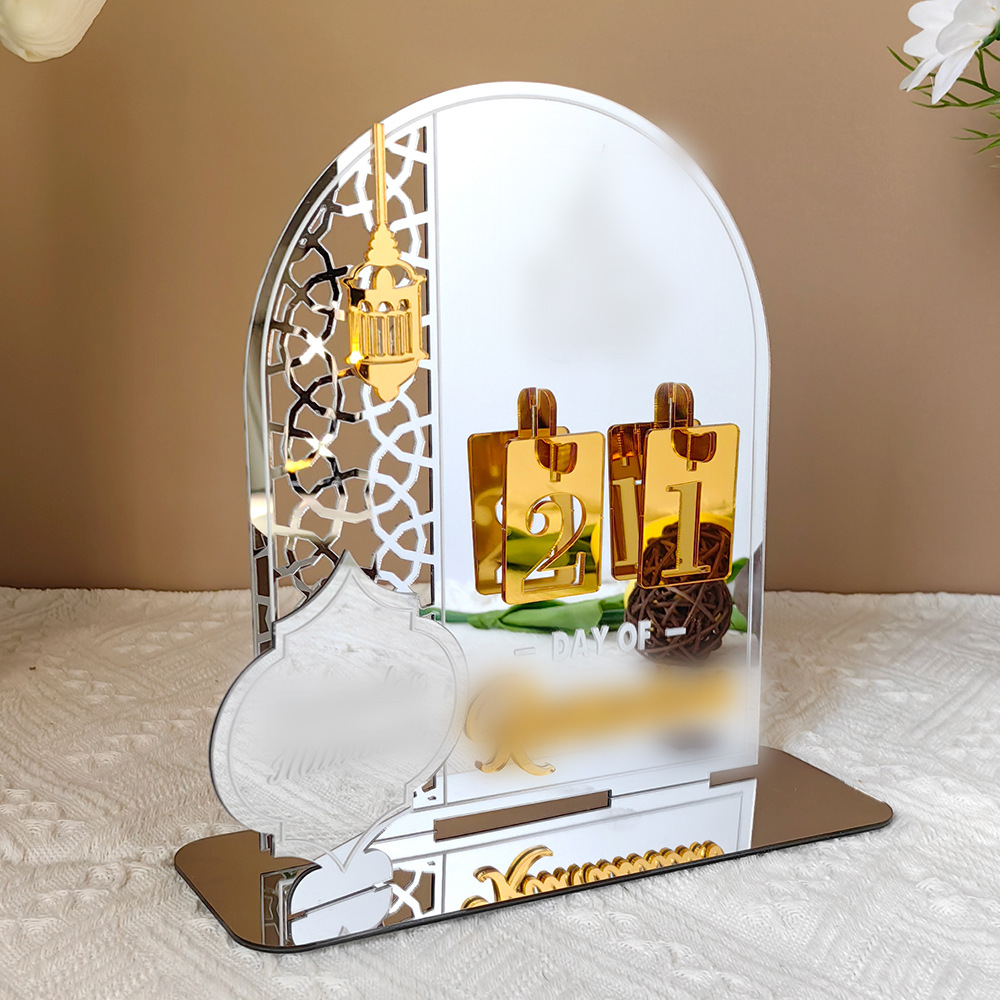 Bt268-271 Cross-Border Middle East Holiday Countdown Calendar Acrylic Table Home Decoration Desktop Combination Display