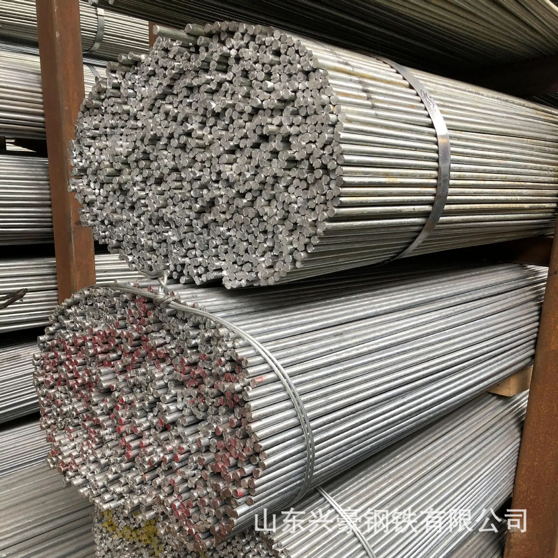 Hot galvanized solid round steel Q235b 22mm 25mm 28mm32mm36mm38mm40mm complete specifications