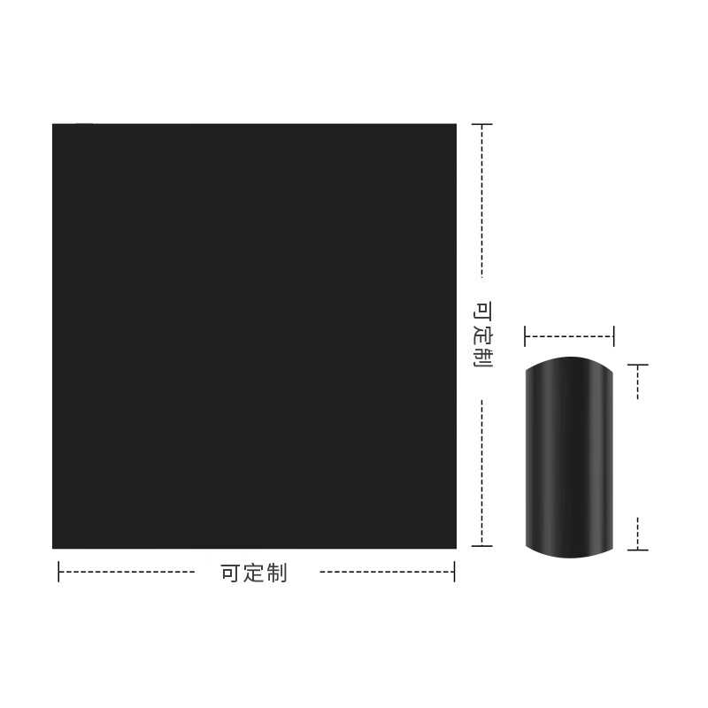 Black household garbage bags point-and-break flat-mouth property catering disposable large and medium-sized small size plastic bags 1 roll 20