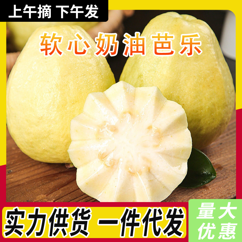 Свежая гуава с мягким ядром из Гуанси, целая коробка, бесплатная доставка, сезонно собранная красная и белая гуава, натурально спелая