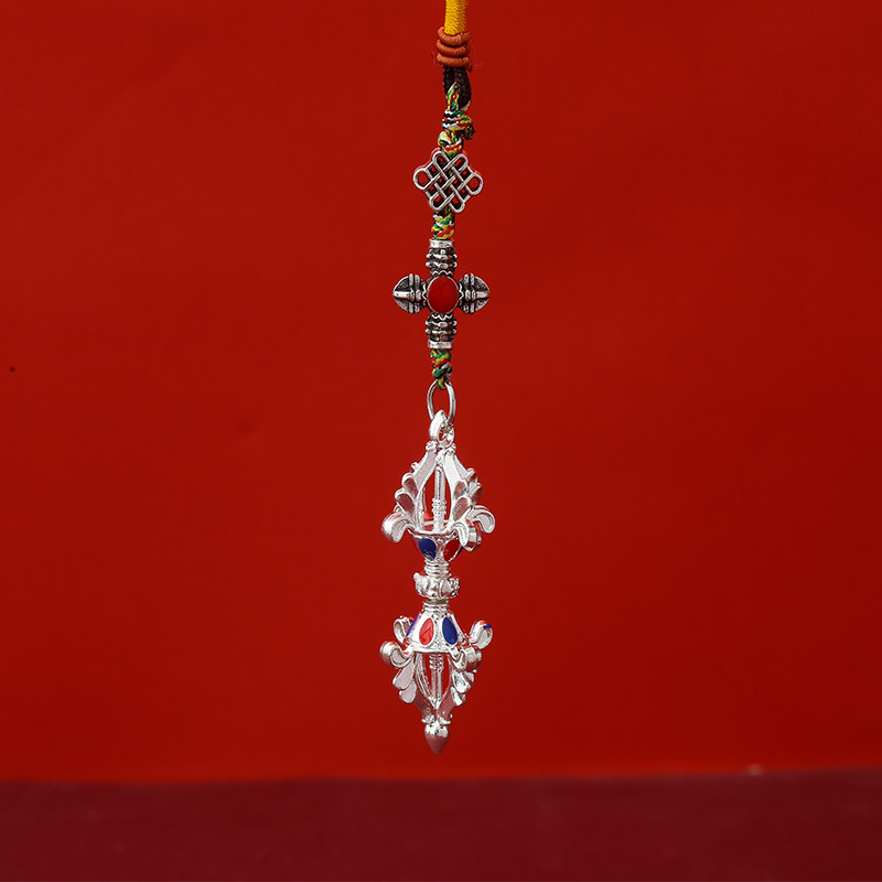 New Xizang Jewelry Cross Vajra Pestle Xizang Jewelry Pendant Bag Car Keychain Decoration