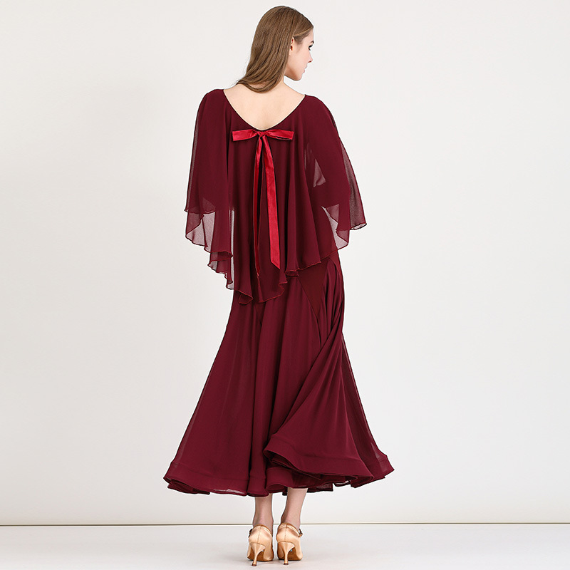 Meiyu Medieval Aesthetic Modern Dance Dress My891 Ballroom Dance Clothing Practice Performance Clothing Waltz Clothing