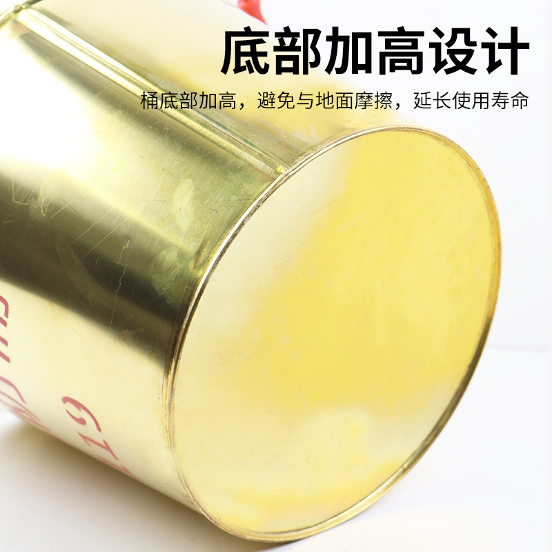 Explosion-Proof Copper Bucket, Anti-Static, Anti-Rust, Anti-Drop, Thickened Fire-Fighting Brass Bucket for Gas Stations, Fire Protection