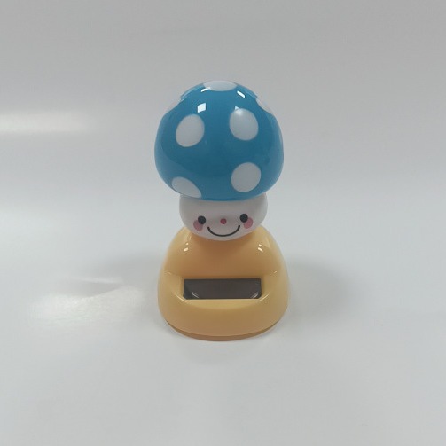 Factory Direct Supply Export Hot Selling Solar Car Ornaments, Creative Big Mushroom Head Kidsren's Swing Toys