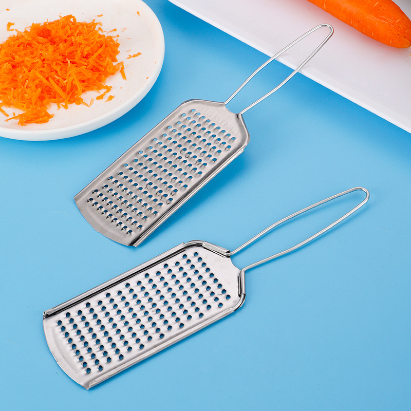 Оптовая терка из нержавеющей стали для дома, подходит для моркови, картофеля, лимонов, сыра, плоской терки, кухонные гаджеты