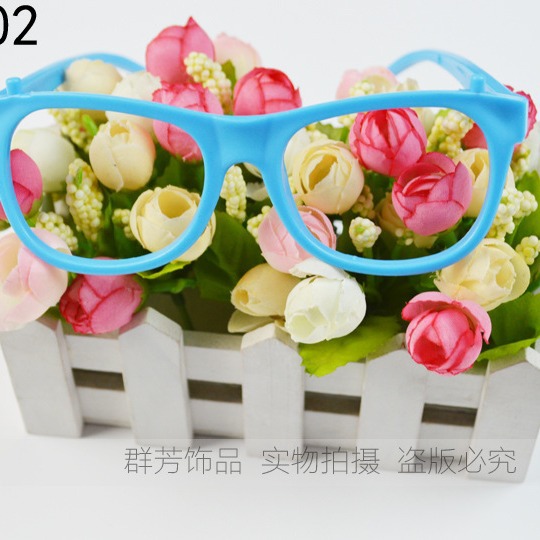 Children's Glasses Frame Female Cute Trendy Round Lensless Baby Boy Korean Princess Versatile Retro Decorative Frame