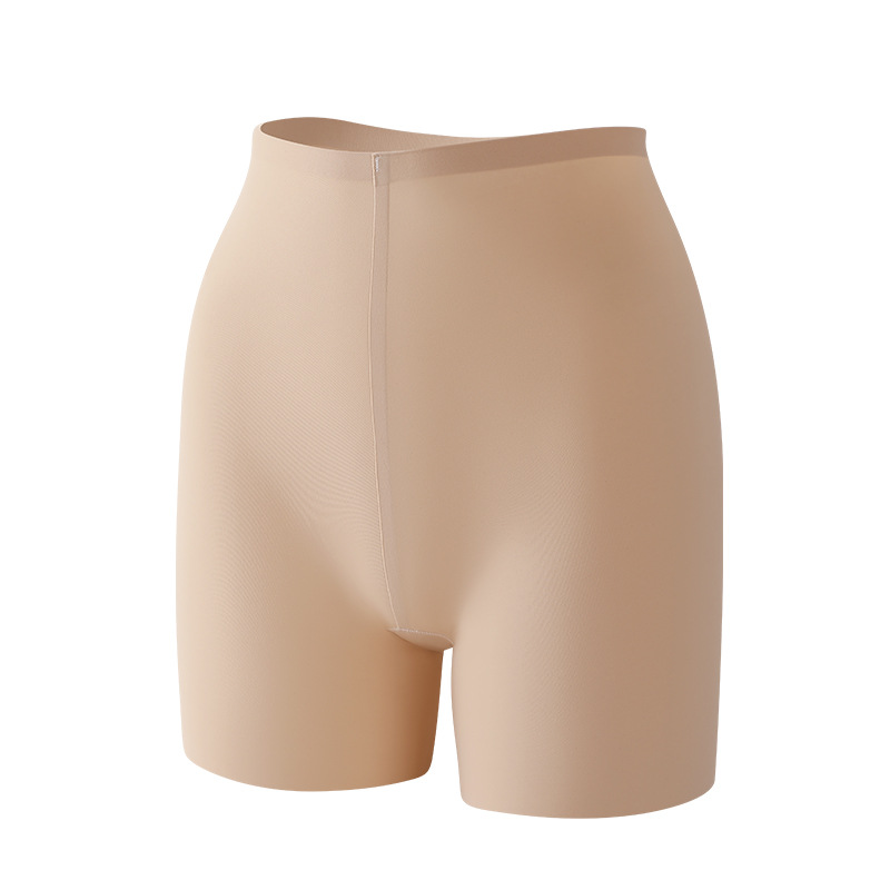 Plus Size Invisible Liquid Foundation Safety Pants High Waist 100kg Seamless Anti-Exposure 10A Pure Cotton Crotch Five-Point Bottoming Underwear