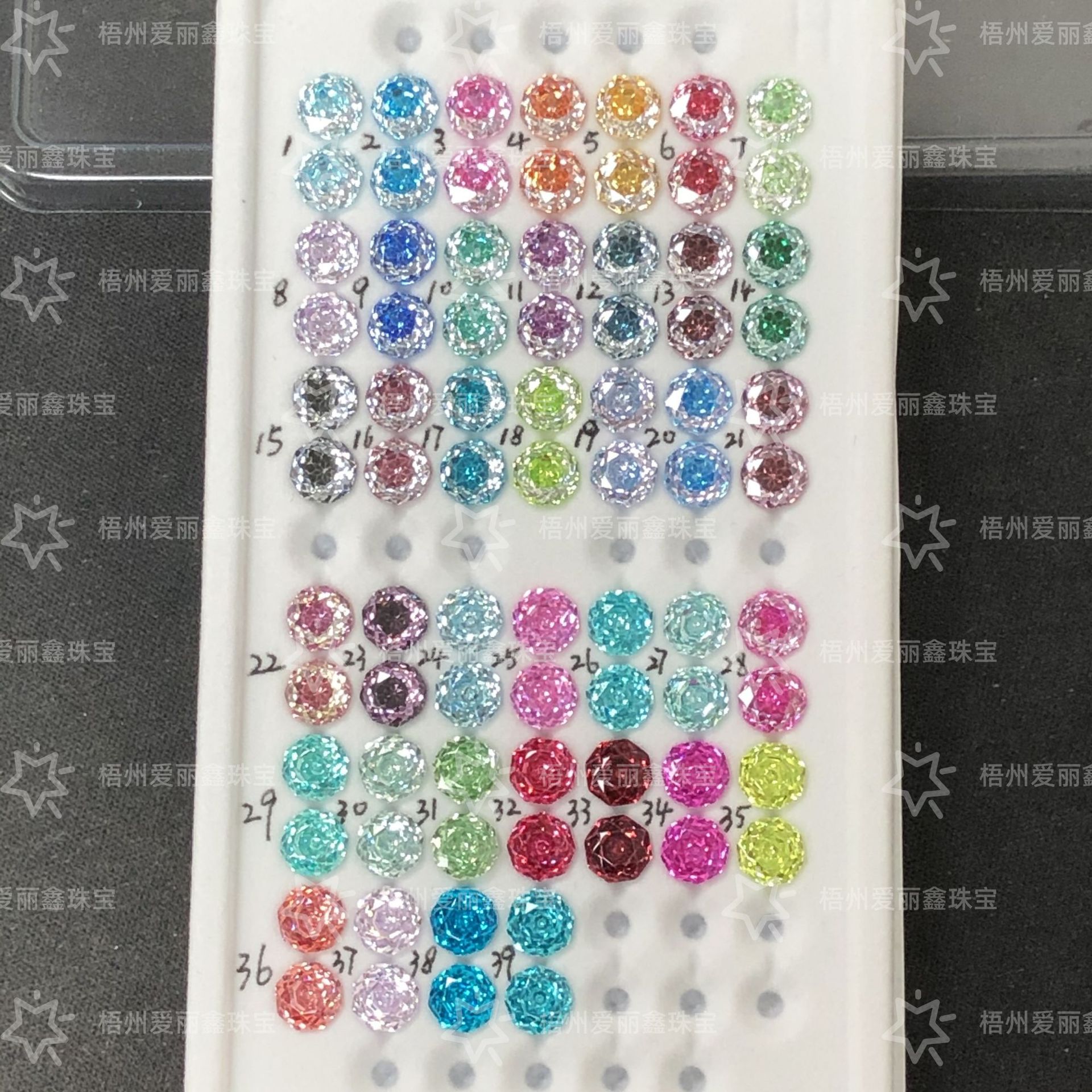 6мм восьмиугольный миллиеннийский резной камень Wuzhou из высококачественного материала, популярный в интернете, 5A циркон, свободный камень