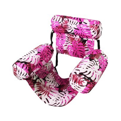 New inflatable hammock foldable floating row printing pool backrest pool party water sofa manufacturers wholesale