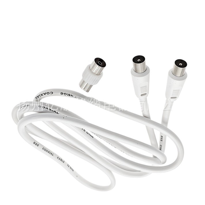 Direct Sales Cable Tv Line, Professional User Line, 1.5m Closed Line Dual-Pass Plus Connecting Line, Dual Male Connectors Set