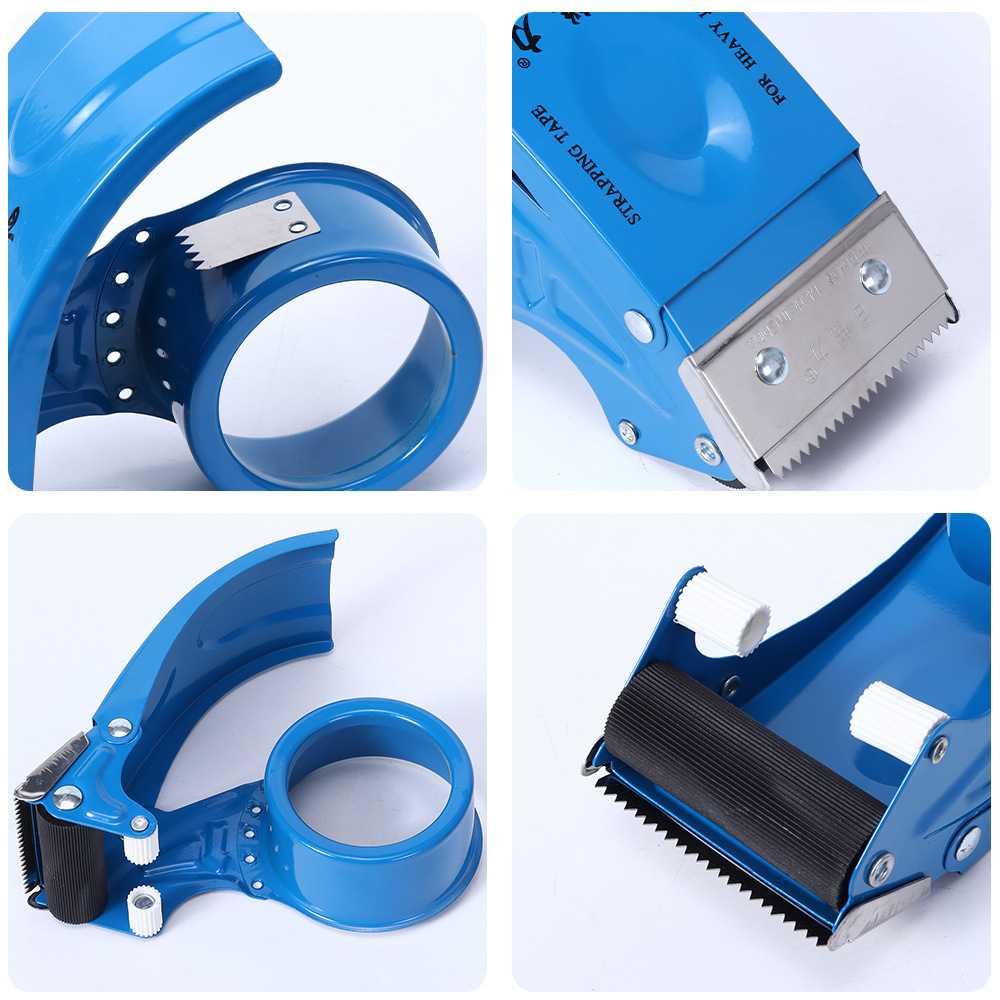 Customized Metal Box Sealer Manufacturer Supplies Packaging Artifact Transparent Tape Cutter Thickeneded Logistics Fast Box Sealing