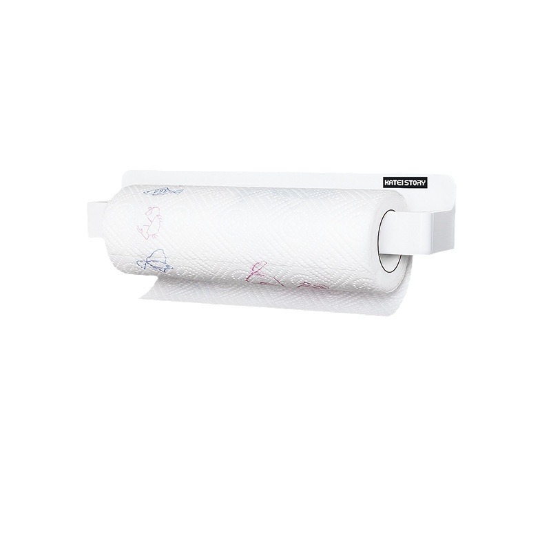 Home story Japanese kitchen punch-free tissue rack refrigerator magnetic wall-mounted storage plastic wrap storage rack