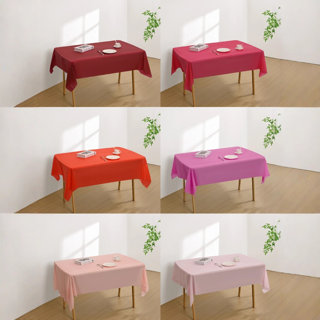 Disposable Amazon Party Solid Color Tablecloth 54*108in Cross-Border Tablecloth Wholesale Factory Direct Sales