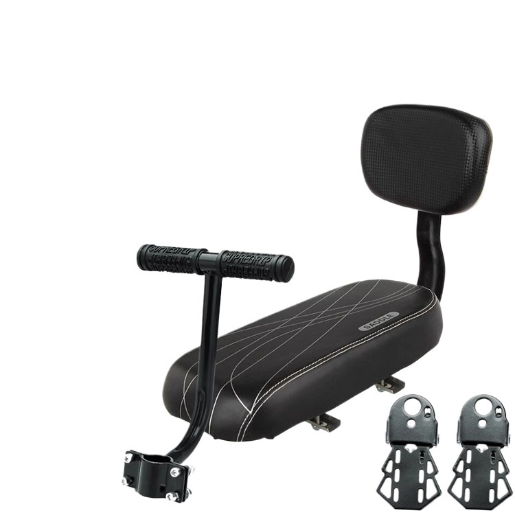 Bicycle Rear Seat Cushion with Backrest, Mountain Bike Rear Seat Cushion, Comfortable Kids Seat, Bicycle Rear Shelf Armrest, Universal