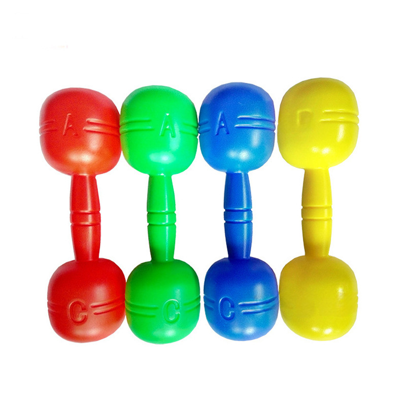 Children's dumbbell kindergarten morning exercise audio gymnastics ring sports fitness equipment plastic morning exercise dance dumbbell