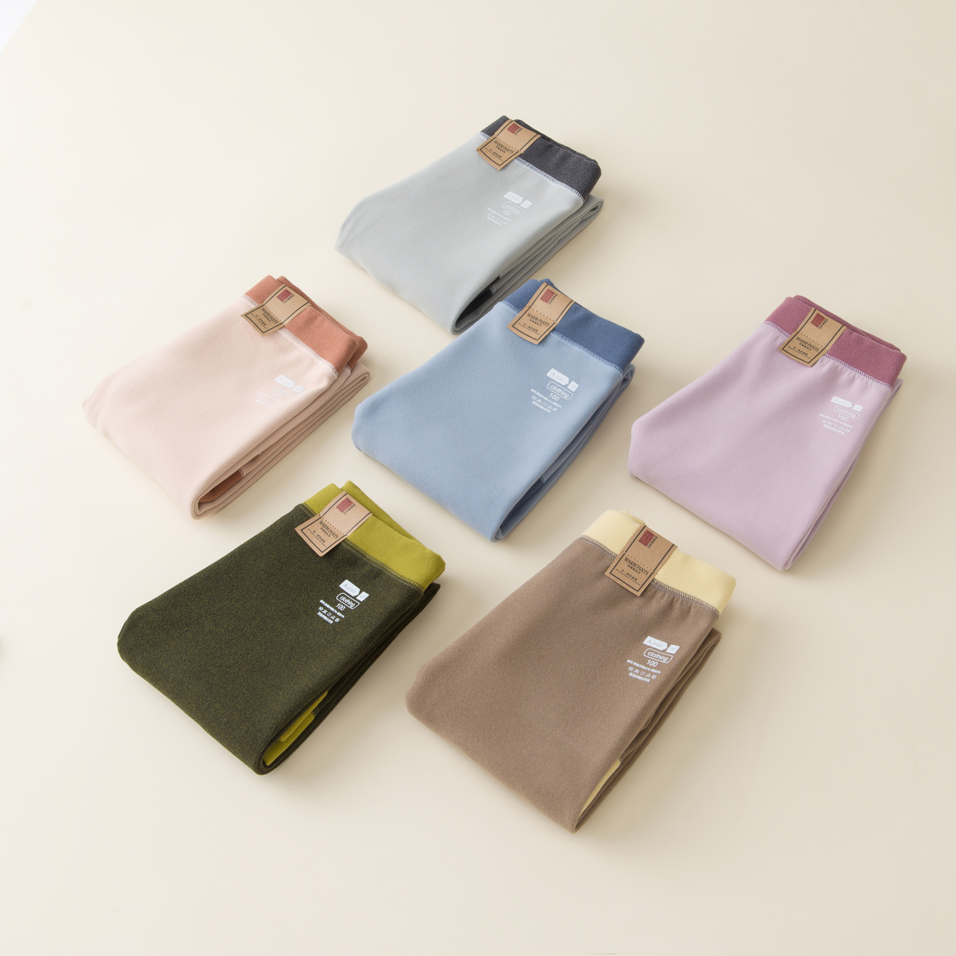 Autumn and Winter Thick Lightweight Thermal Pants for Boys and Girls, Children's Thermal Fleece-Lined Leggings, School Uniform Essential