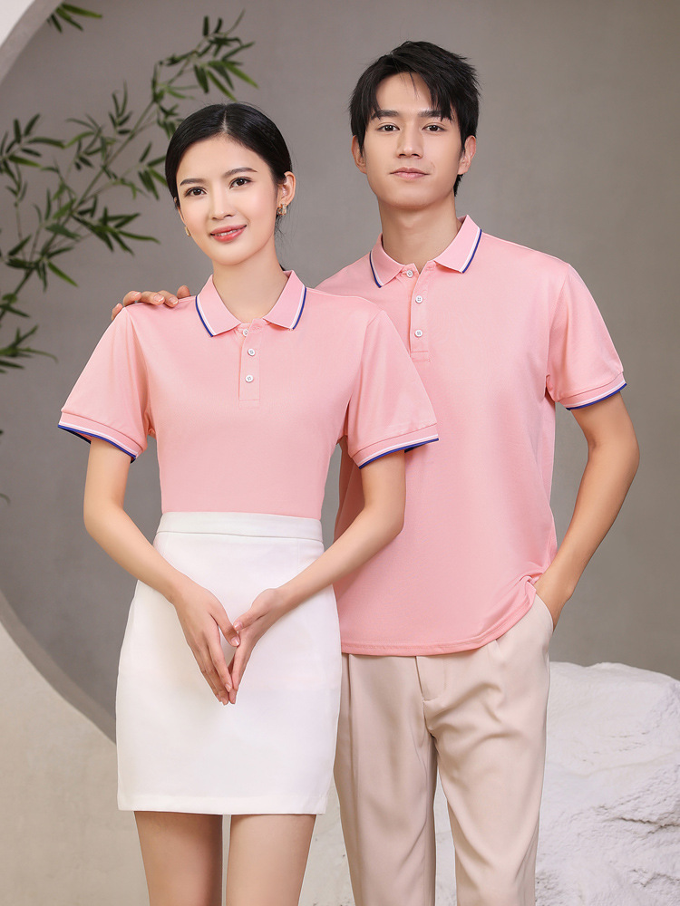 CH678 Hangfan Side Lel Summer Short-sleeved T-shirt Corporate Advertising Polo Shirt Print logo Work Clothes