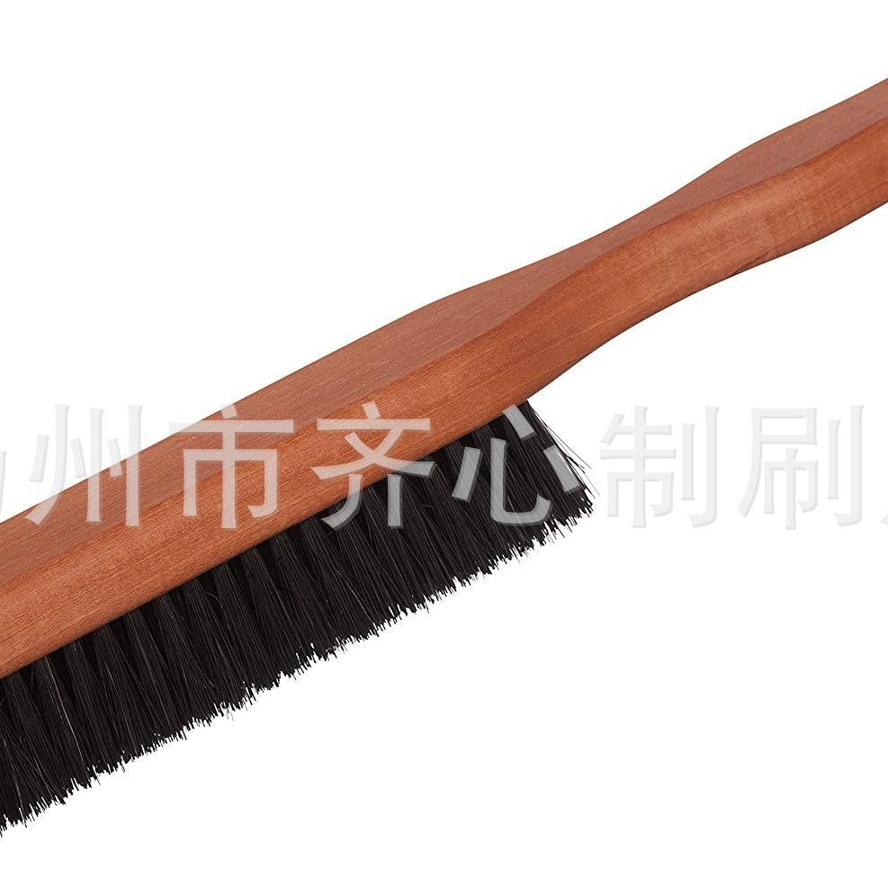 High-grade hanging clothes brush hotel supplies wooden handle dual-purpose coat brush anti-static dust removal suit brush