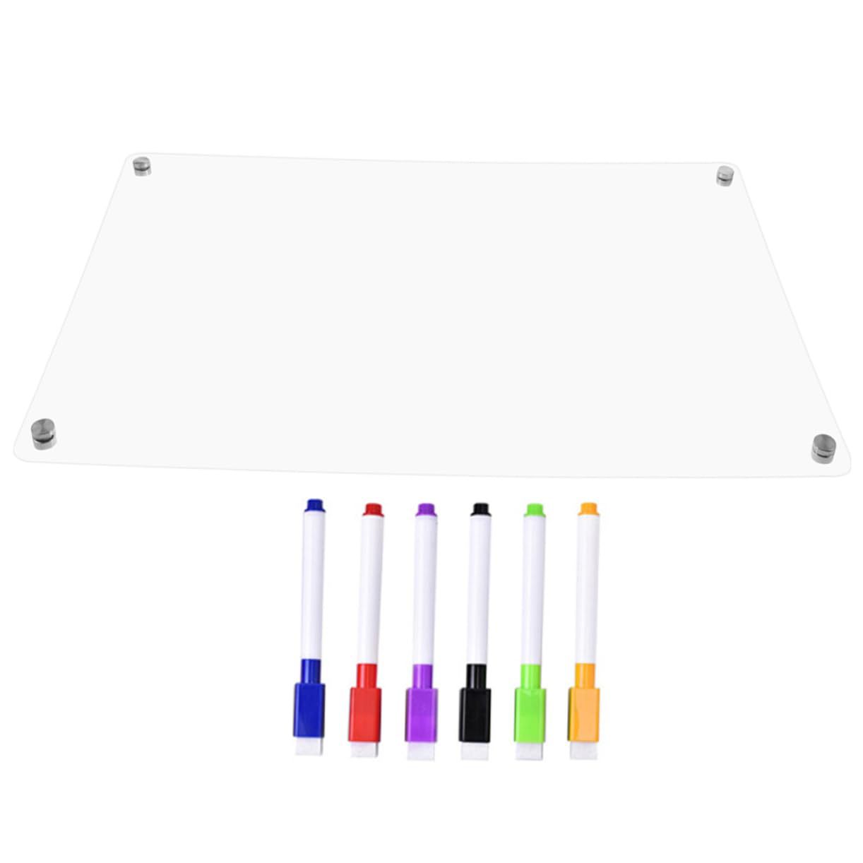 3D Stereo Magnetic Acrylic Refrigerator Sticker Handwriting Board Message Board Weekly Plan Monthly Plan Notebook Erasable Magnetic