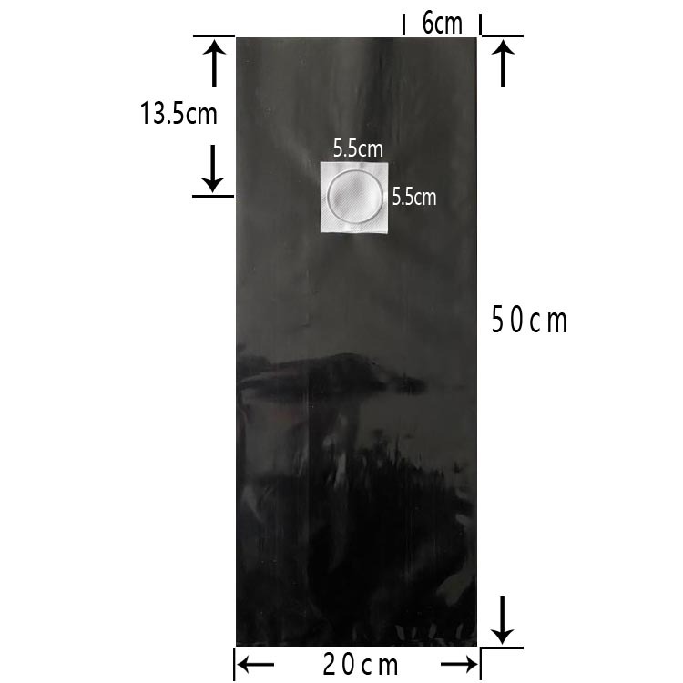 Breathable Bags for Edible Mushrooms, Mushroom Growing Bags, Tissue Culture Bags, Angled Breathable Bags with a Pore Size of 0.2 Microns