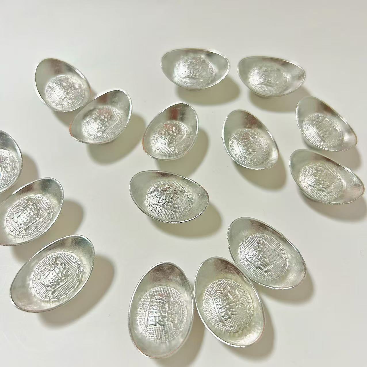 Manufacturer Wholesale Artificial Mini Gold and Silver Ingot Blessing Ornaments Cornucopia Decorations Handmade DIY Jewelry Accessories