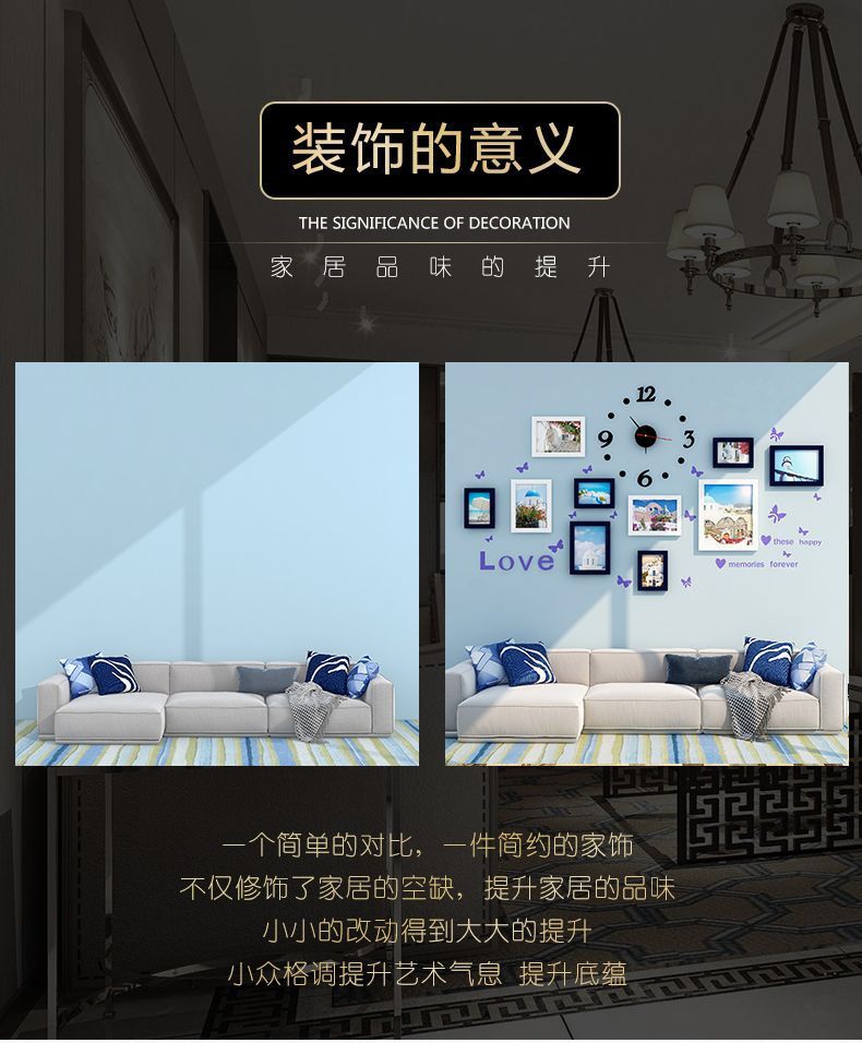 Photo Wall wholesale combination Wall photo frame wall hanging wedding photo frame picture frame creative diy European frame