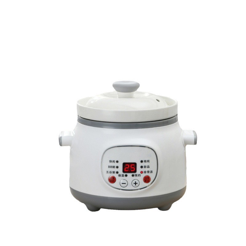 Factory Direct Supply Multifunctional Electric Stew Pot Purple Clay Pot for Cooking Porridge and Soup Electric Casserole Household Fully Automatic Ceramic Electric Stew Pot