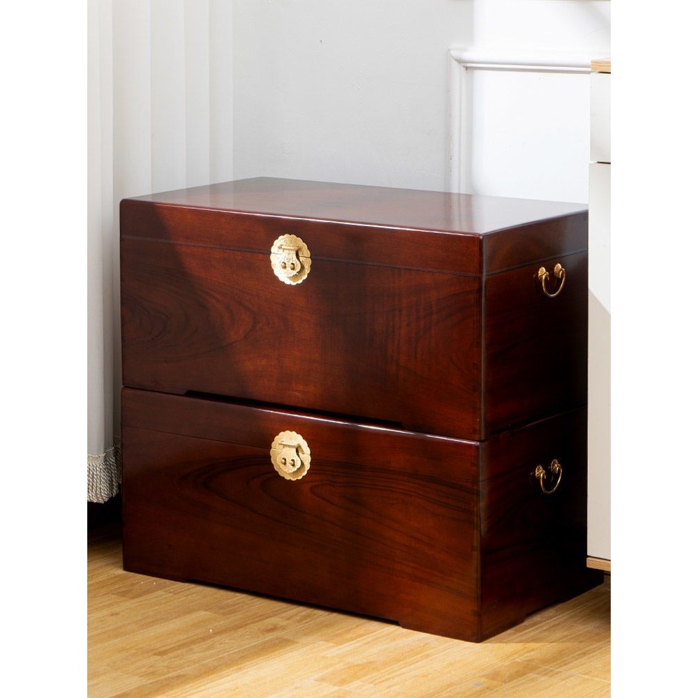 Camphor Wood Box, All Camphor Wood Solid Wood Storage, Calligraphy and Painting, Extra Large Home Wedding Dowry Suitcase