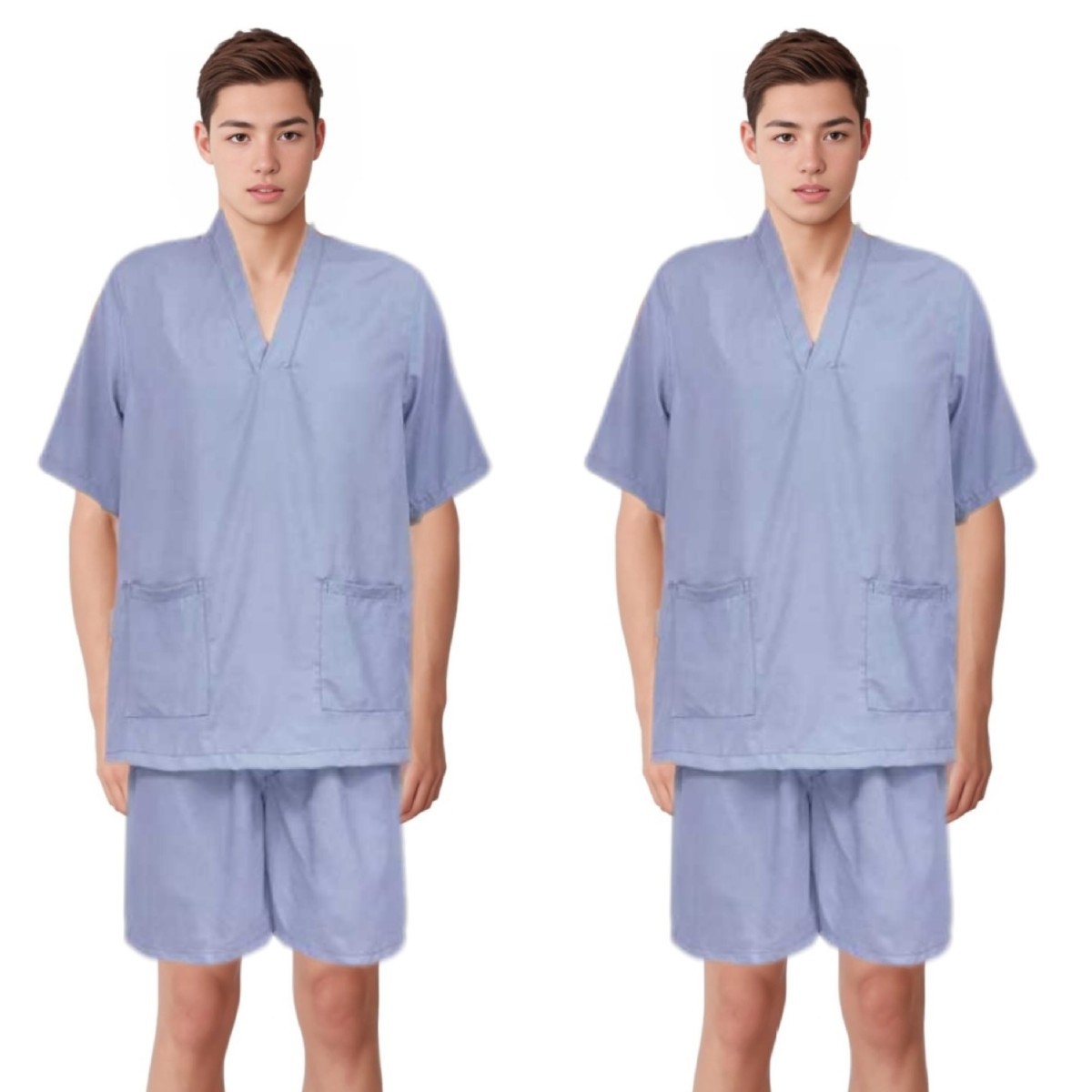 Beauty salon sweat steaming soft cotton pullover massage sauna clothes men's foot bath clothes hotel bathrobe physiotherapy clothes wholesale