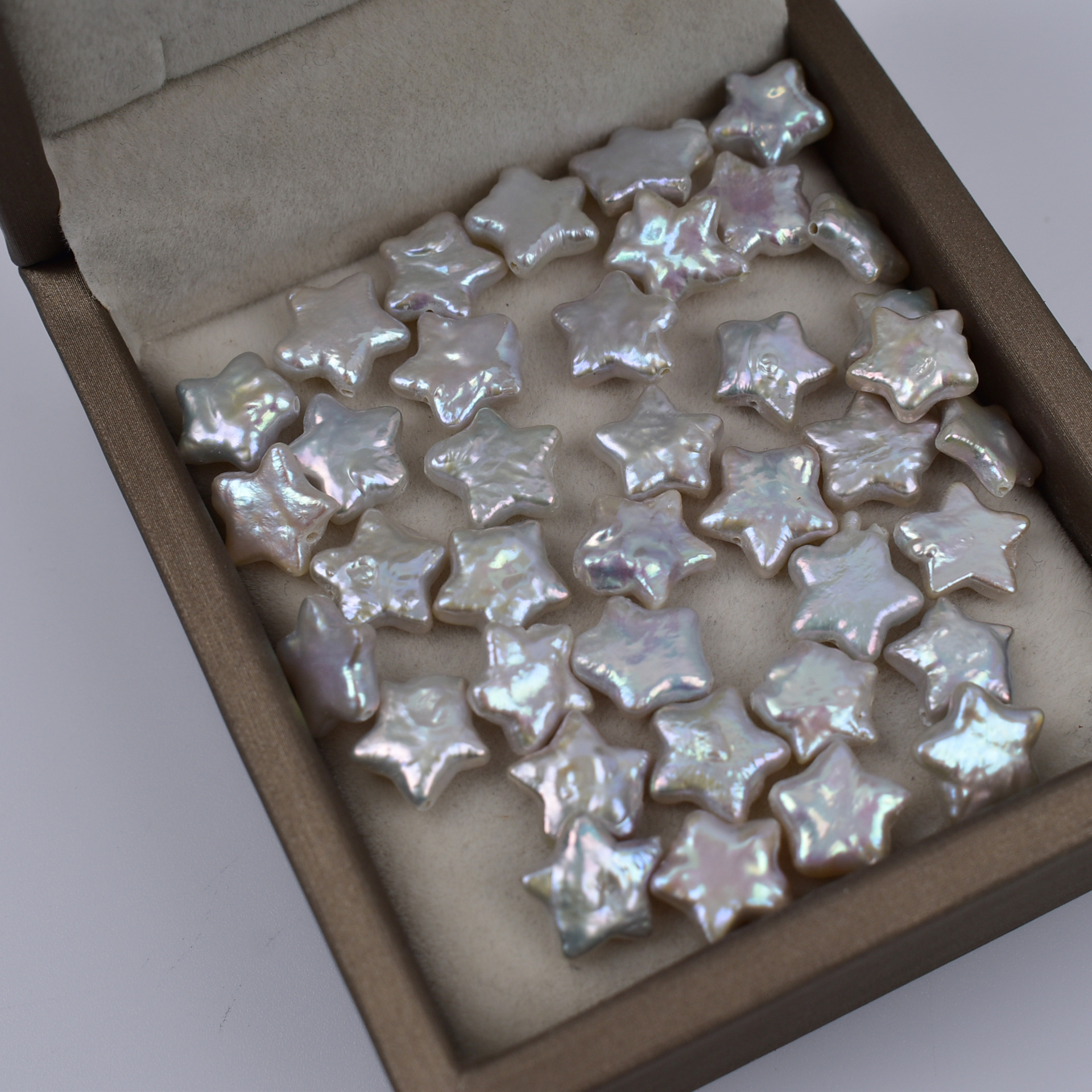 Natural Freshwater Pearl Particle Beads Baroque Shaped Five-pointed Star Naked Beads Through Hole Handmade DIY Jewelry Accessories