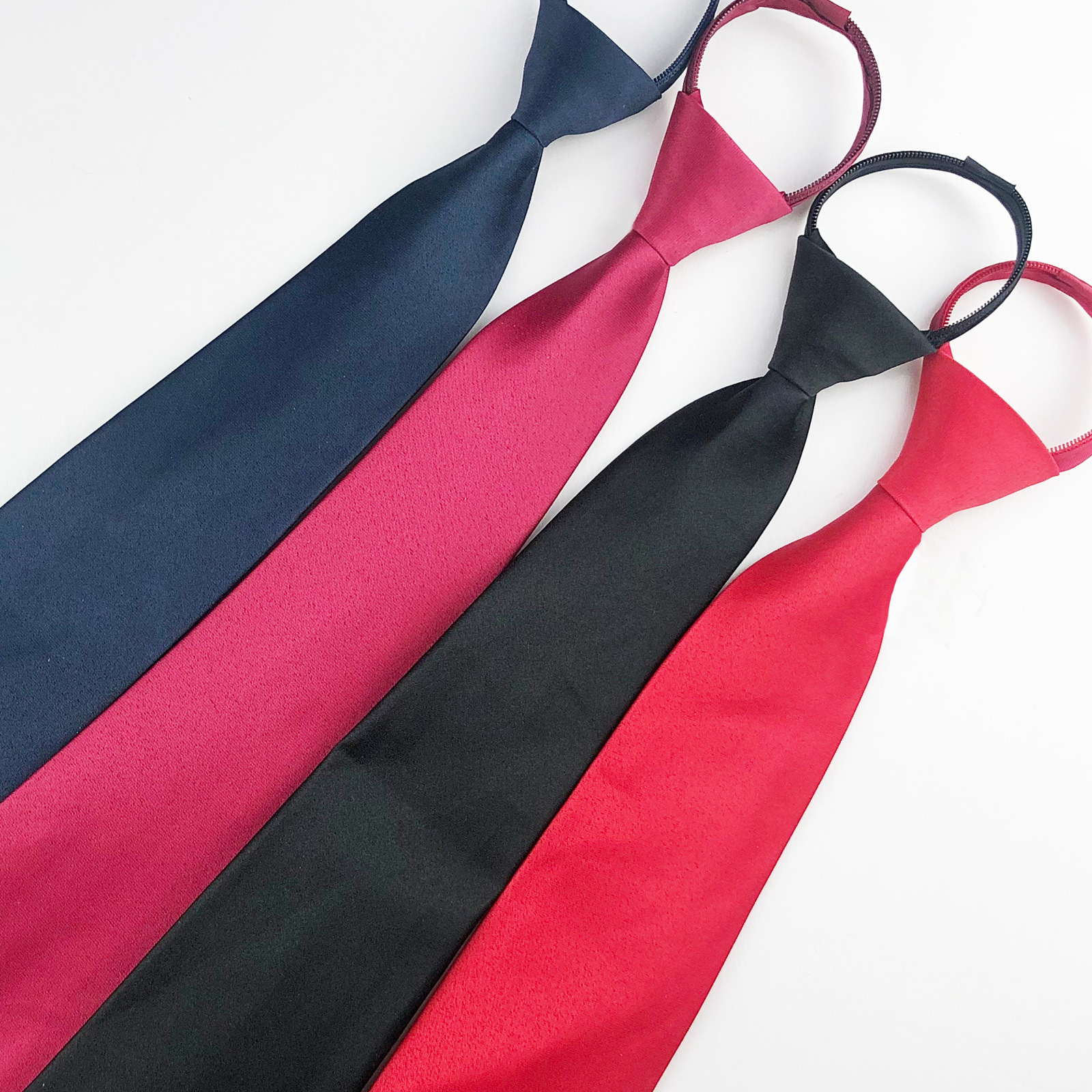 Мужской галстук-замок однотонный 44 см, легкий в использовании, удобная формальная рабочая одежда, K-стиль, полиэстер