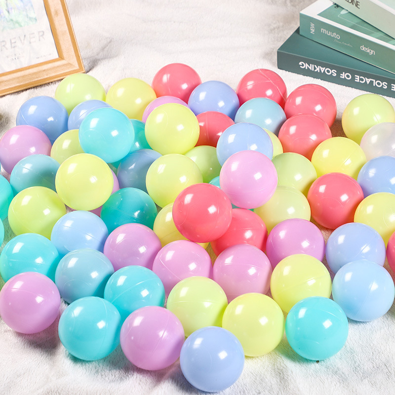 Manufacturer Wholesale Macaron Thickeneded Ocean Ball Toy Ball Naughty Castle Amusement Park Wave Ball Ocean Ball Wholesale
