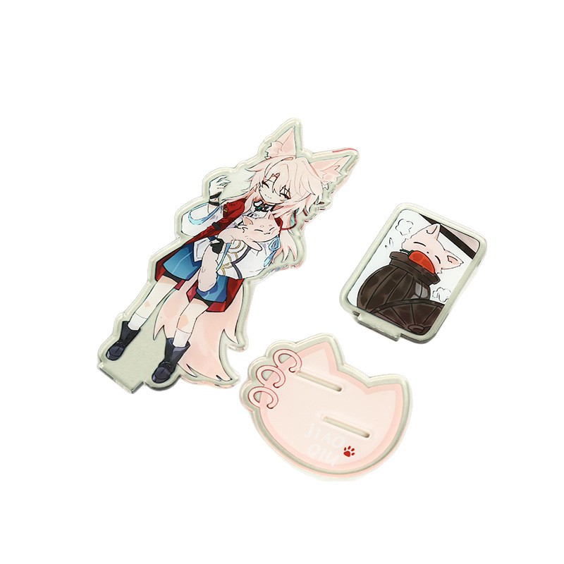 Acrylic Rotating Stand Fun Cartoon Animation Peripheral Pendant DIY Customized Humanoid Rocker Desktop Ornaments