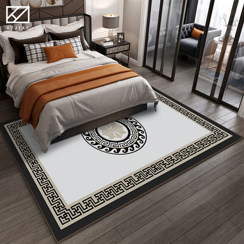 New Chinese Style Classical Red Festive Living Room Bedroom Tea Room Full Handmade Wool Blended Carpet Wedding Blanket