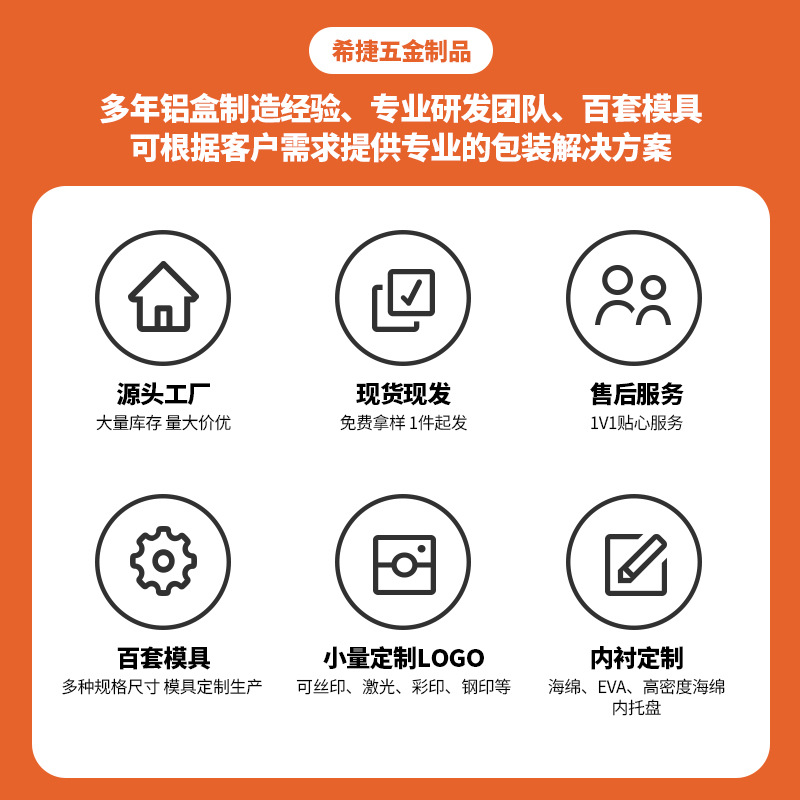 Seagate multi-specification spot round threaded aluminum box aluminum can metal makeup jewelry powder packaging small aluminum box