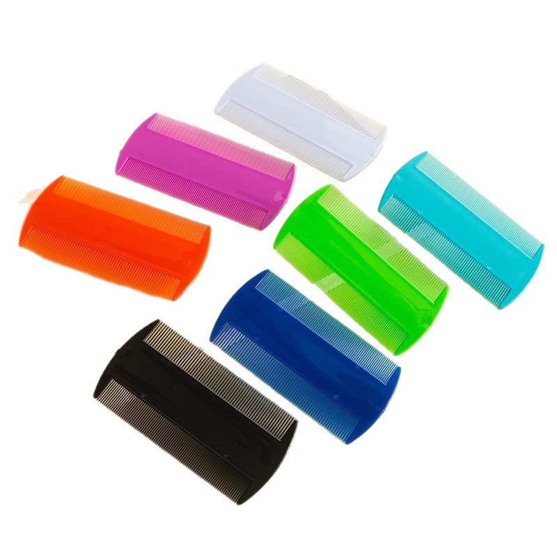 Pet Comb with Fine Teeth for Dogs, Flea Comb, Double-Sided Fine-Toothed Comb, Teddy Cat Grooming Comb, Plastic Comb, in Stock, for Smoothing Fur